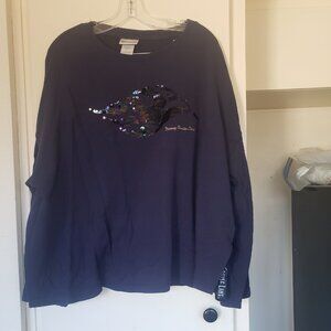 Disney Sequined Sweatshirt Size 1X